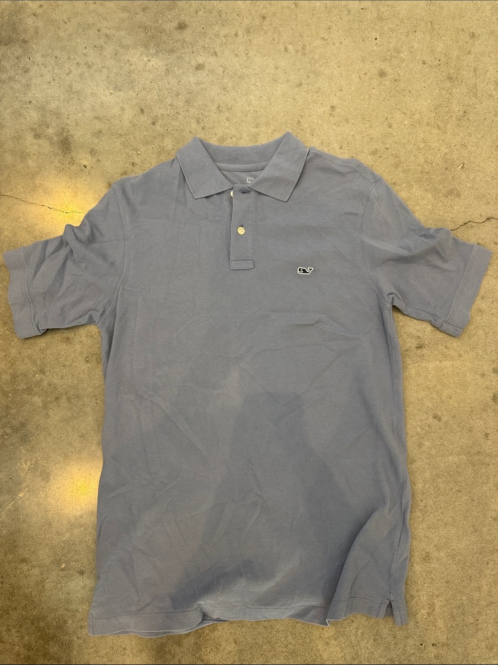 Vineyard Vines Classic Piqué Polo Men’s XS Slate Blue Whale Logo